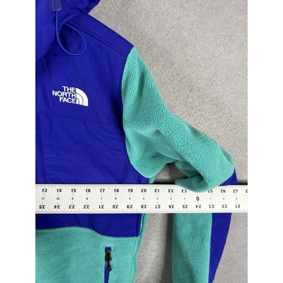 The North Face Denali Fleece Jacket Mens Small purple Hooded Quarter Zipper - Picture 4 of 11